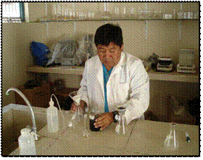 Preparando las Muestras para el Ph Inicial.